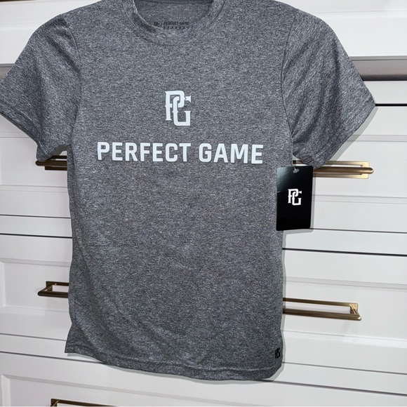 New PG Player Short Sleeve Tee Boys Small GRAPHITE HEATHER/GRAPHITE HEATHER - Picture 3 of 5